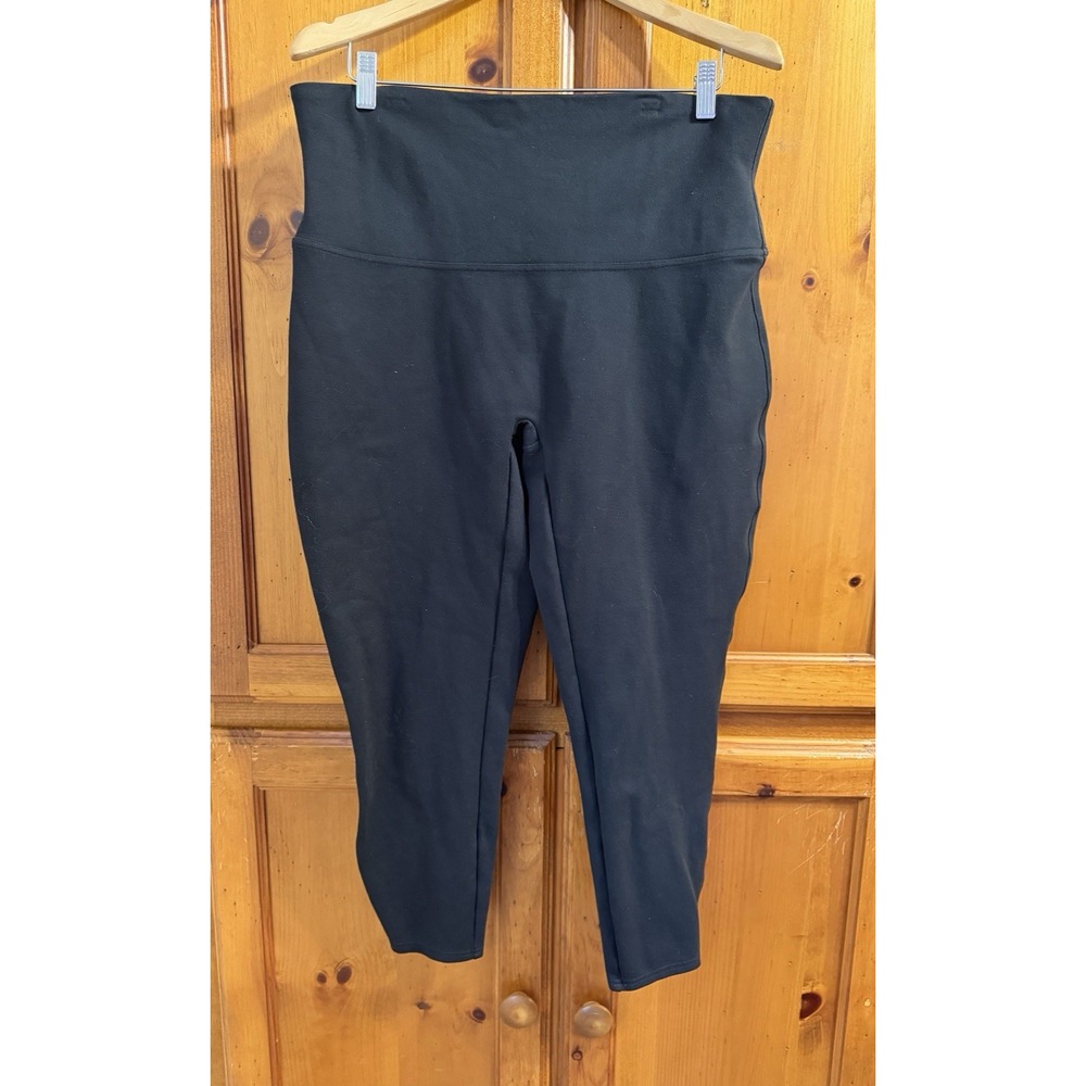 SPANX The Perfect Ponte Slim Skinny Ankle Pants Crop Black 20264Q Women's 1X